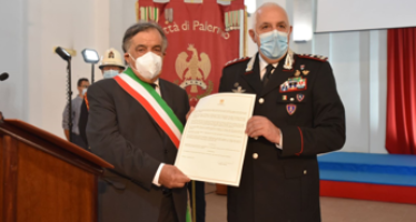 Cittadinanza onoraria di Palermo all’Arma dei Carabinieri