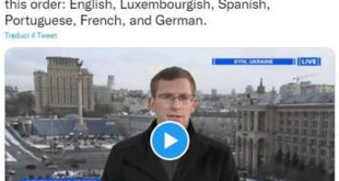 Ucraina-Russia, news in 6 lingue: giornalista da record a Kiev – Video