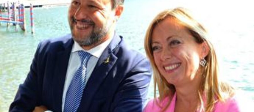 Elezioni 2022, Salvini: “Se prende un voto in più Giorgia Meloni sarà il premier”