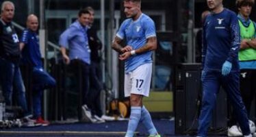 Lazio-Udinese 0-0, Immobile k.o. per infortunio