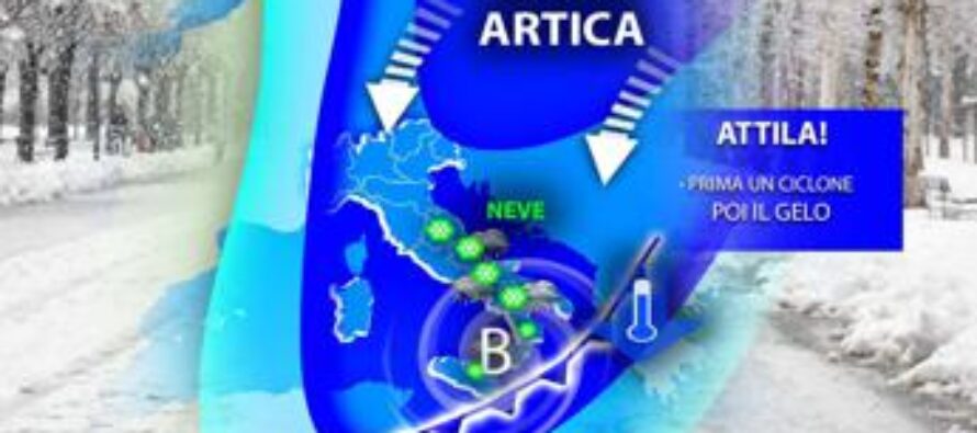 Meteo Italia, sciabolata di Attila al Centro-Sud: gelo nel weekend